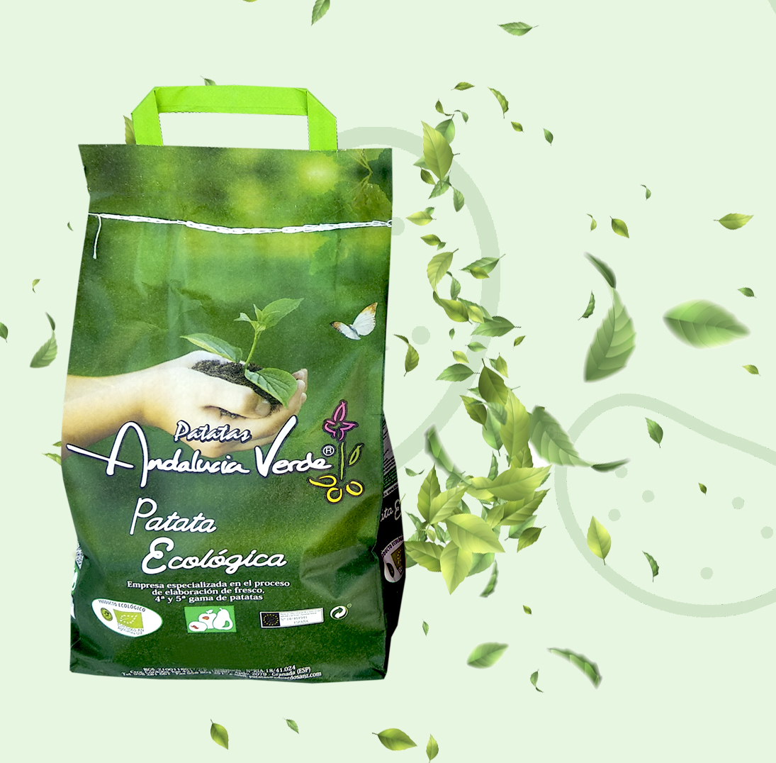 Bolsa verde patata ecologica