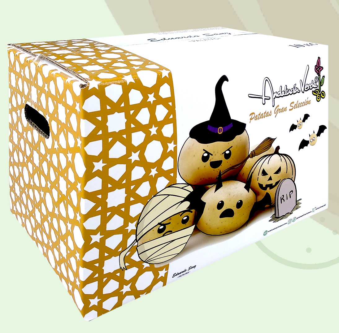 Caja patatas halloween