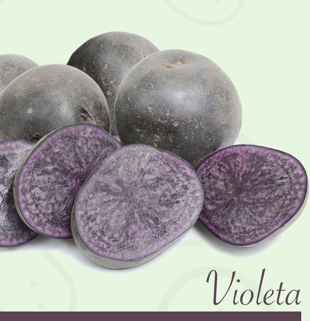 Patatas violetas